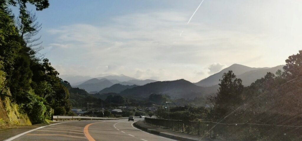 坂瀬峠からみる大台町の景色